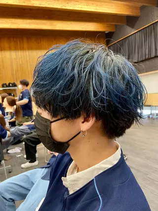 ショート カラー メンズ キッズ メンズ特化 美容師かずまのヘアスタイル