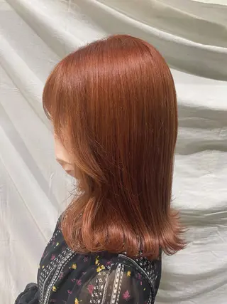 ミディアム カラー Of　HAIR所属・外山 なつ美のヘアスタイル