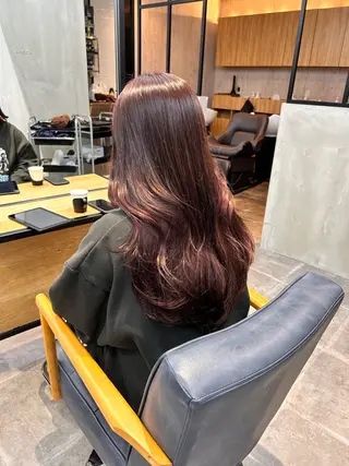 ロング カラー 韓国×髪質改善カラー 💎hinaのヘアスタイル