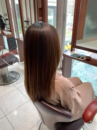 ロング カラー 中谷 明日香のヘアスタイル