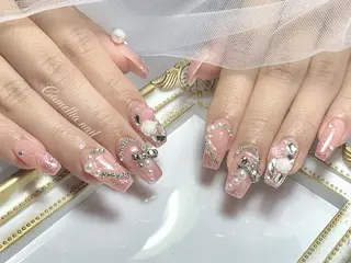 ネイル Camellia デザイン長さだしのネイルデザイン