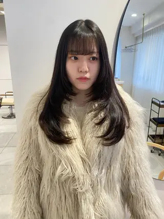 ロング knock所属・knock　國友 華乃のヘアスタイル