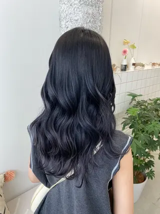 セミロング NIKO/名古屋/ 伏見/花屋併設のヘアスタイル