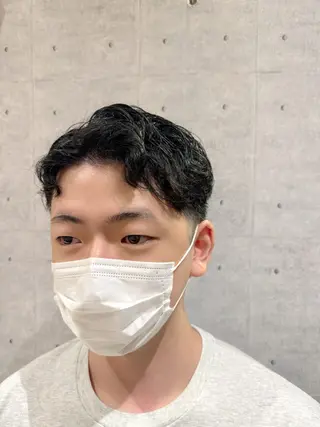ショート パーマ メンズ カットメンズ限定KA ITOカラー練習中のヘアスタイル