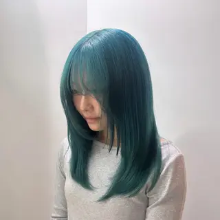 ミディアム ☘️かわいいハイトー ン☘️nonokaのヘアスタイル