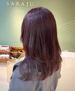 ロング カラー saraju 梅田店所属・安来柚乃 ヤスキユノのヘアスタイル