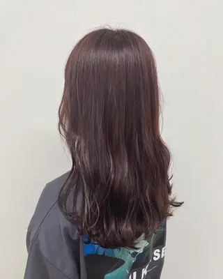 ロング カラー ヘアアレンジ 酸性縮毛矯正🧴韓国 レイヤー/髪質改善のヘアスタイル