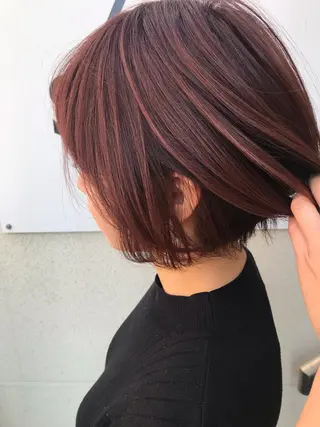ショート カラー ヘアアレンジ 小野 かなこのヘアスタイル