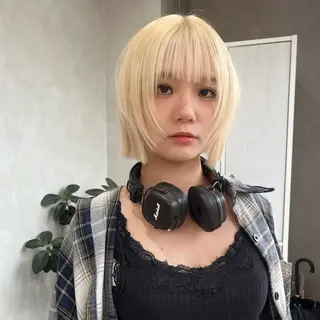 ミディアム カラー miku🎀門前仲町 ブリーチ・レイヤーのヘアスタイル
