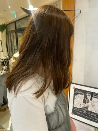 ミディアム 縮毛矯正・カラー🪮 下野成美のヘアスタイル