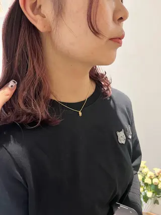 セミロング カラー 暖色カラー/ ヘアセット🌛櫻井舞のヘアスタイル