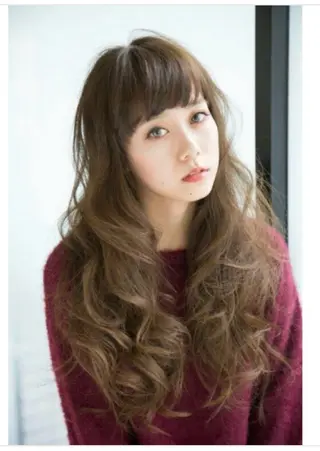 ロング カラー パーマ 奈良崎 和弘のヘアスタイル