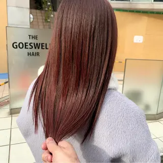 ロング カラー ヘアアレンジ ハイトーン/美髪矯正 🍃大江拓実のヘアスタイル