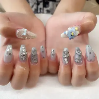 ネイル 🌈🐰 saki. m 🐰🌈のネイルデザイン