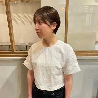 ショート カラー 平地 晃人のヘアスタイル