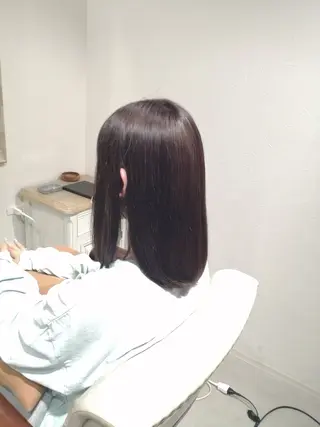 セミロング カラー 福永 ちひろのヘアスタイル