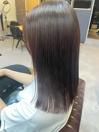 ミディアム カラー 原 麻耶のヘアスタイル