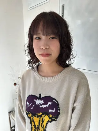 パーマ Yui. レイヤー／パーマのヘアスタイル