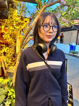 ミディアム 顔周りレイヤー/韓国 ブリーチminamiのヘアスタイル