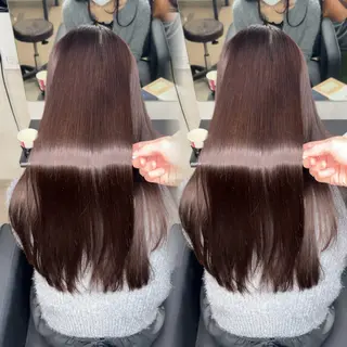 ロング カラー ヘアアレンジ 新宿 /髪質改善/ 縮毛矯正/ヒュウガのヘアスタイル