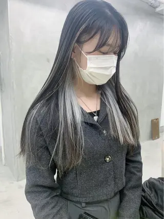 ロング カラー ブームボックス所属・🐝ハイトーンカラー hachi🐝のヘアスタイル