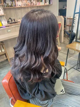 セミロング ハイトーンボブ Mizuki.のヘアスタイル