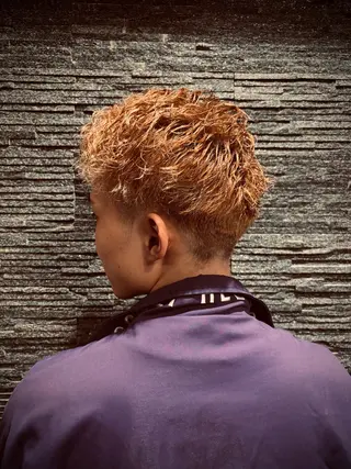 ショート パーマ メンズ ヒロ銀座 miu 7/1から新宿店のヘアスタイル