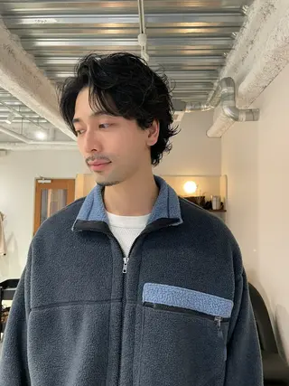 パーマ メンズ YinYang所属・川﨑 章弘のヘアスタイル