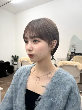 ショート カラー IVORY.所属・🟩白髪ぼかし/ ショート/ボブ/大司のヘアスタイル