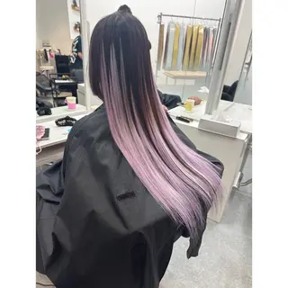 ロング 韓国ヘア×ハイトーン AYA💫のヘアスタイル