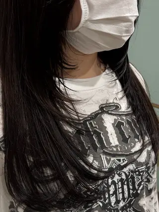 ロング 杏 華のヘアスタイル