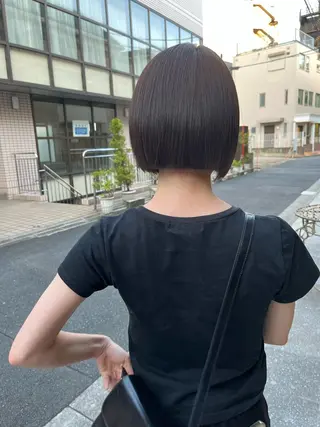 ショート カラー ハイトーン/美髪矯正 🍃大江拓実のヘアスタイル