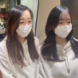 セミロング 石山 洸平のヘアスタイル