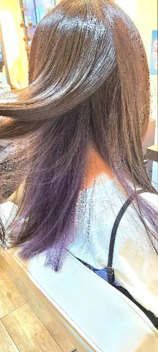 カラー ロング hair make  ange 所属・赤池 彩のヘアスタイル