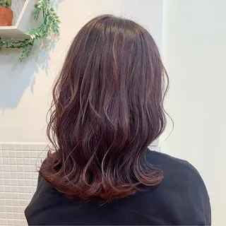 セミロング カラー ayaka 大宮のヘアスタイル