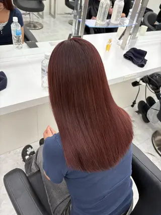 ロング カラー kazuki🍑韓国 トレンド暖色🫗のヘアスタイル