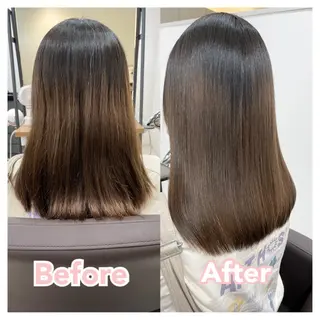 ミディアム カラー 村山 茉衣のヘアスタイル