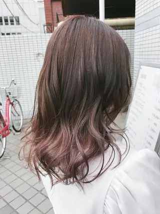 セミロング カラー パーマ ヘアアレンジ メンズ キッズ ネイル マツエク・マツパ uno pulir所属・トップスタイリスト 永尾拓也のヘアスタイル