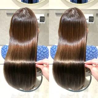 ロング カラー 髪質改善・縮毛矯正 人気No.1💍本木のヘアスタイル
