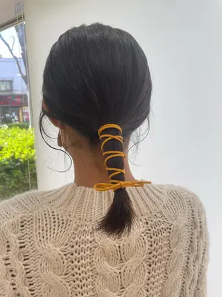 ミディアム 福原 亜祐美のヘアスタイル