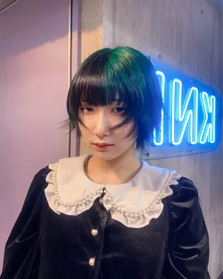ショート ハイトーン/ブリーチ /ウルフ⛓️MAKIのヘアスタイル