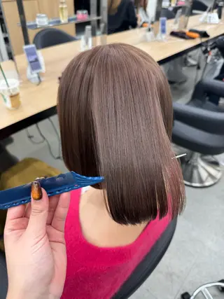 ロング カラー 暗髪🩶ラベンダー/ ブルー/ユウナ🤍のヘアスタイル