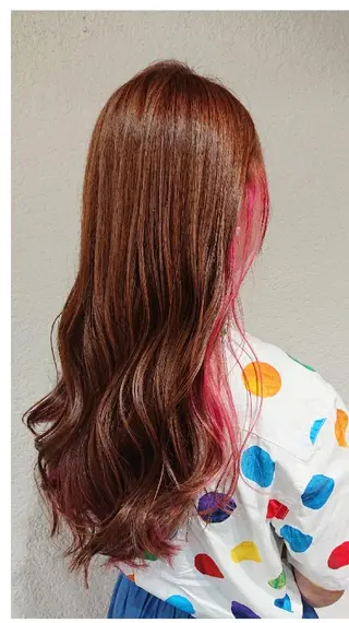 ロング カラー ACROあべの店所属・艶カラー/インナー /グラデ/大西小百合のヘアスタイル