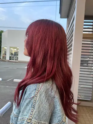 カラー sora/ 暖色カラー🌷のヘアスタイル