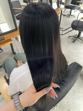 ロング 梅田ハイトーン 🎀Rumina🎀のヘアスタイル