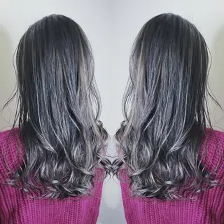 セミロング カラー ヘアアレンジ 【髪質改善美容師】t occa茨木篠原健太のヘアスタイル