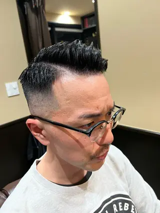 ショート メンズ blazeman barbershop 新宿店所属・猪井 明のヘアスタイル