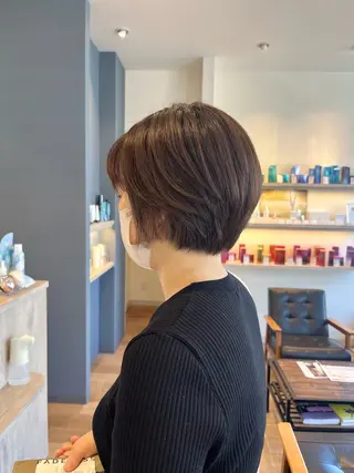 ショート カラー セジールヘアメゾン所属・韓国レイヤー/透明感 カラー🐈曾根高のヘアスタイル