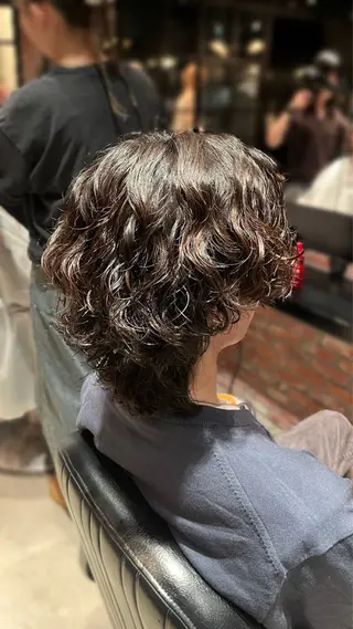 パーマ メンズ 田中 美月のヘアスタイル