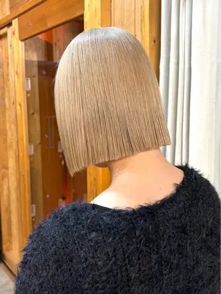 カラー 🩷推し活カラー ぷつっとボブchiaのヘアスタイル